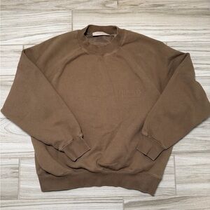 Essentials Men's Crewneck Sweater in Brown